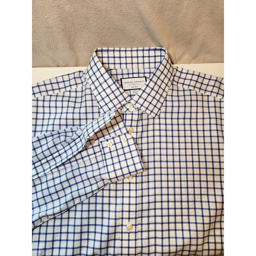 Charles Tyrwhitt Non-Iron Dress Shirt Slim Fit 16/36 inch